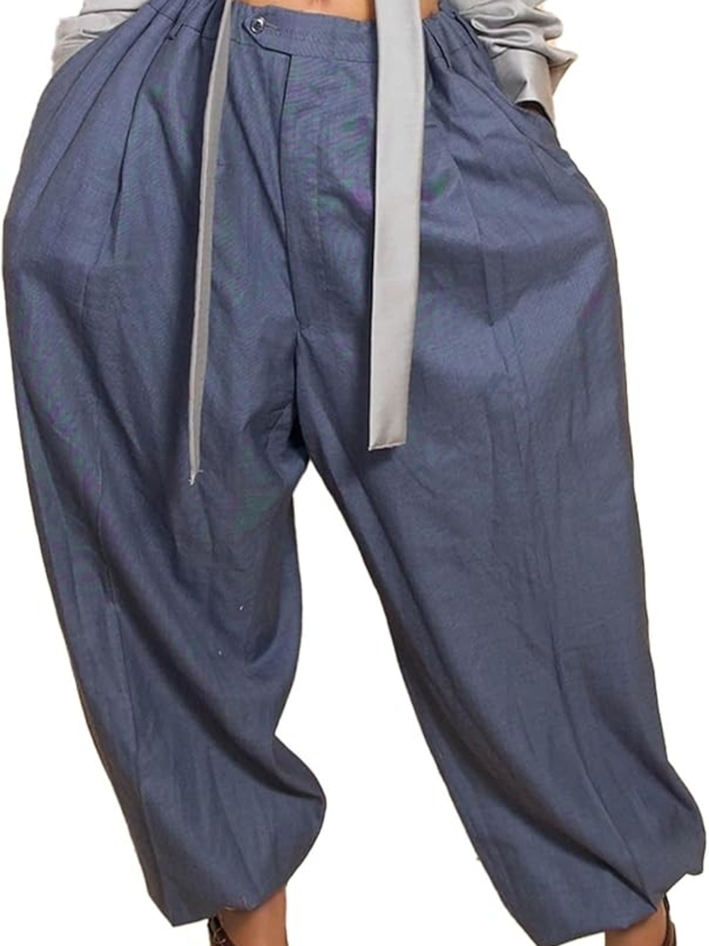 Relaxed Fit Men’s Tapered Pants in Slate Blue